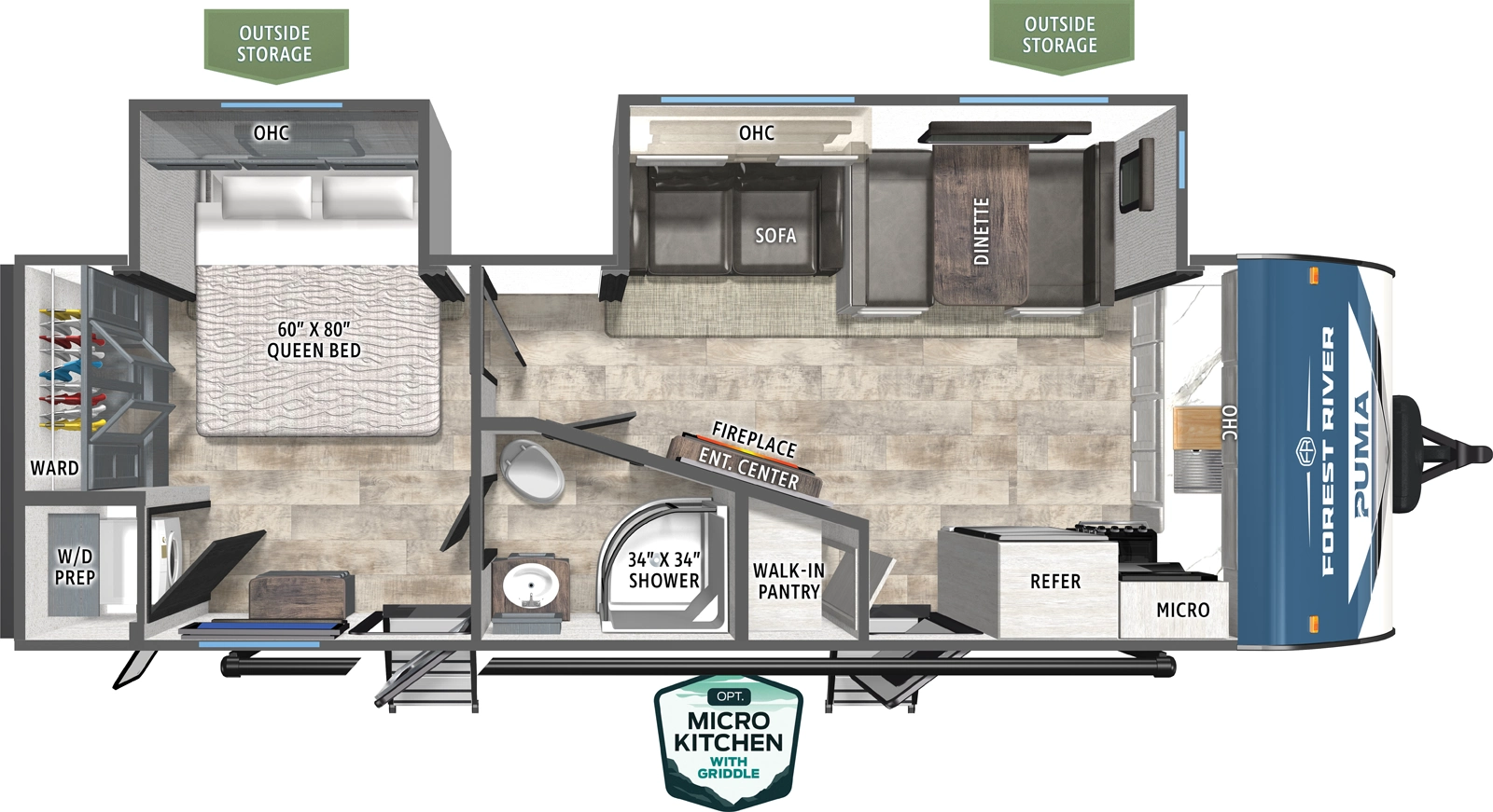 Puma 26FKDS Floorplan